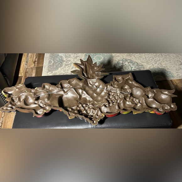 Vintage 1960’s Large Colorful Decorative Tropical Fruit Rare Wall Art 36” - Picture 2 of 3